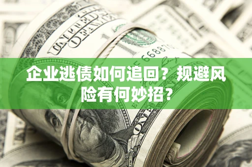 武汉企业逃债如何追回？规避风险有何妙招？