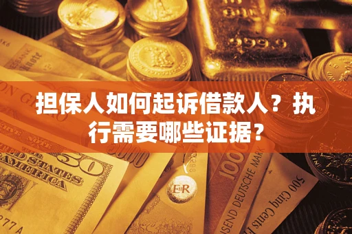 武汉担保人如何起诉借款人？执行需要哪些证据？