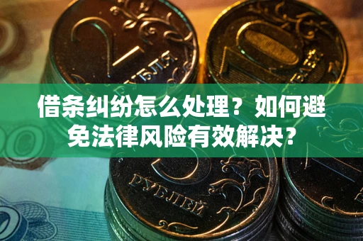 武汉借条纠纷怎么处理？如何避免法律风险有效解决？