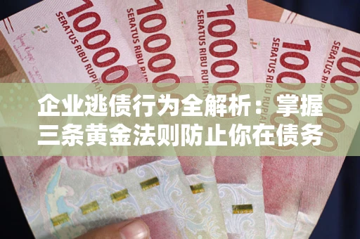 武汉企业逃债行为全解析：掌握三条黄金法则防止你在债务乱局中“踩雷”