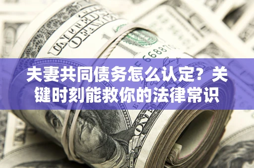 武汉夫妻共同债务怎么认定？关键时刻能救你的法律常识
